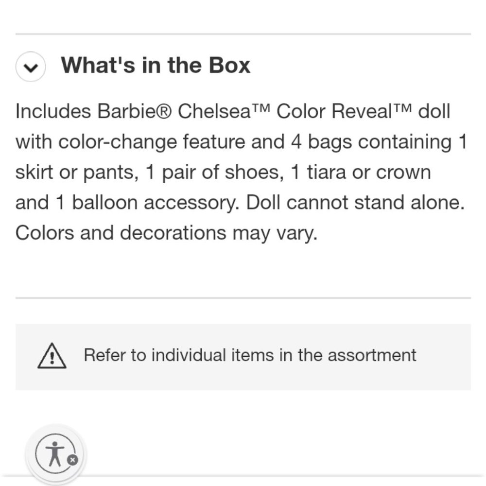 Barbie Chelsea Color Reveal Confetti 1881I - Picture 8 of 10